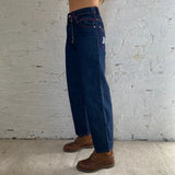 Rocawear Embroidered Jeans - 28W UK 10 Dark Wash Cotton
