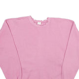 AMERICAN IMPRESSIONS Womens Pink Sweatshirt L Crew Neck Soft Cotton Blend