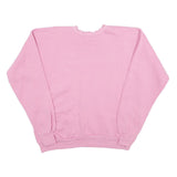 AMERICAN IMPRESSIONS Womens Pink Sweatshirt L Crew Neck Soft Cotton Blend