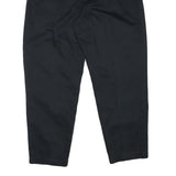 LEE Mens Cotton Blend Black Relaxed Tapered Trousers W29 L27 Classic Casual Zip