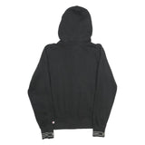 CHAMPION Womens Black Full Zip Hoodie L Cotton Blend Casual Sportswear