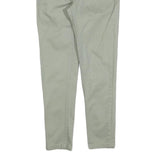 LEVI'S Womens Cotton Blend Slim Green Trousers W26 L25 Stylish Zip Closure