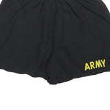 Mens Black Casual Shorts Army Print M W30 Comfortable Summer Wear