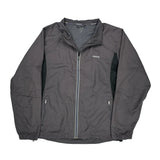 Reebok Windbreaker - Large Gray Polyester