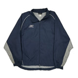 Reebok Windbreaker - Large Navy Nylon