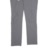 KAIKKIALLA Womens Grey Polyamide Blend Straight Regular Fit Trousers W34 L34 Zip