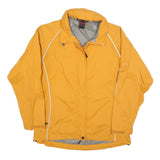 MAMMUT Womens Yellow Outdoor Jacket L Polyester Blend Zip Plain Lightweight