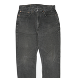 LEVI'S Womens Regular Fit Black Denim Jeans W32 L30 Cotton Blend Zip Pockets