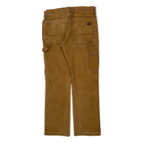 Dickies Carpenter Pants - 34W 32L Brown Cotton