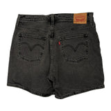Levis Denim Shorts - 32W US 8 Gray Cotton