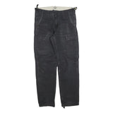 CARHARTT Mens Cotton Blend Black Relaxed Straight Trousers W29 L30 Workwear
