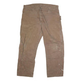 DICKIES Mens Jeans Brown Regular Straight Denim Medium W40 L29 Workwear