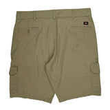Dickies Cargo Shorts - 38W 11L Khaki Cotton