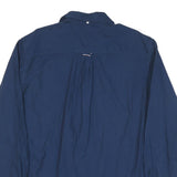 TOMMY HILFIGER Mens Blue Shirt XL Classic Fit Cotton Blend Long Sleeve Button