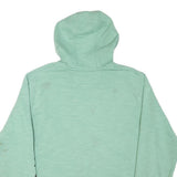 CARHARTT Mens Green Pullover Hoodie M Logo Print Workwear Cotton Blend