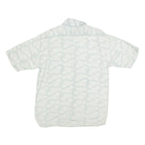 NEW YORK SPORTWEAR EXCHANGE Mens Beige & White Floral Print Cotton Blend Shirt L