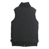 CALVIN KLEIN PERFORMANCE Womens Black S Quilted Knit Sleeveless Zip Jacket
