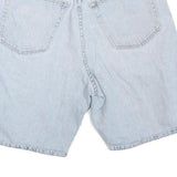 WRANGLER Womens Denim Blue Casual Shorts M W30 Cotton Blend Relaxed Fit