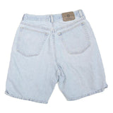 WRANGLER Womens Denim Blue Casual Shorts M W30 Cotton Blend Relaxed Fit