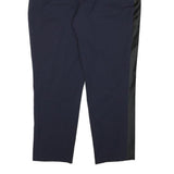POLO RALPH LAUREN Womens Wool Blend Navy Blue Relaxed Straight Trousers W32 L26