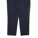 POLO RALPH LAUREN Womens Wool Blend Navy Blue Relaxed Straight Trousers W32 L26
