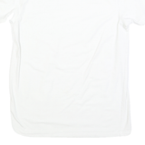 NAUTICA Womens White Crew Neck Short Sleeve Classic Fit T-Shirt M Plain Cotton