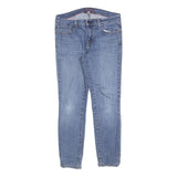 TOMMY HILFIGER Womens Slim Blue Denim Jeans W30 L27 Zip Closure Cotton Blend