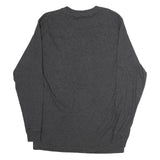 CARHARTT Mens Grey Long Sleeve Crew Neck T-Shirt S Cotton Casual Workwear