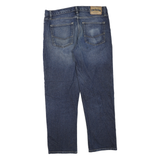 TOMMY HILFIGER Mens Blue Regular Straight Denim Dark W36 L30 Classic Design