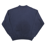 TUTLEX Mens Navy Blue Cotton Blend Crew Neck L Sweatshirt Book Graphic