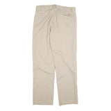 DICKIES Mens Cotton Beige Slim Straight Trousers W32 L31 Casual Workwear