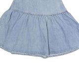 Womens Blue Denim Flare Short Cotton Skirt M Casual Summer Fashion