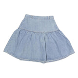 Womens Blue Denim Flare Short Cotton Skirt M Casual Summer Fashion