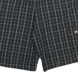 DICKIES Mens Black & Grey Checked Casual Shorts XL W40 Regular Fit Durable