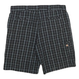 DICKIES Mens Black & Grey Checked Casual Shorts XL W40 Regular Fit Durable