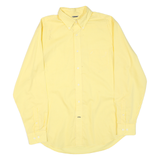 NAUTICA Womens Yellow Check Shirt L Button Down Cotton Blend Casual
