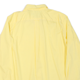 NAUTICA Womens Yellow Check Shirt L Button Down Cotton Blend Casual