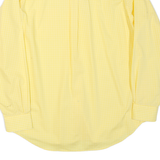 NAUTICA Womens Yellow Check Shirt L Button Down Cotton Blend Casual