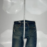 501 Levis Jeans - 32W 29L Blue Cotton