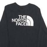 THE NORTH FACE Mens Black Logo Print Long Sleeve Crew Neck T-Shirt M Cotton