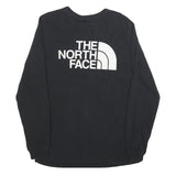 THE NORTH FACE Mens Black Logo Print Long Sleeve Crew Neck T-Shirt M Cotton