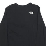 THE NORTH FACE Mens Black Logo Print Long Sleeve Crew Neck T-Shirt M Cotton