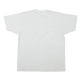 THE BEST Mens Light Grey Graphic T-Shirt L Short Sleeve Crew Neck Cotton Blend