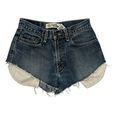 Levis Denim Shorts - 27W UK 8 Blue Cotton