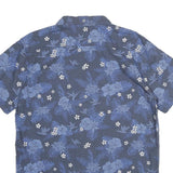 LEVI'S Mens Blue Floral Cotton Short Sleeve Shirt XL Summer Casual