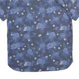 LEVI'S Mens Blue Floral Cotton Short Sleeve Shirt XL Summer Casual