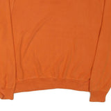POLO RALPH LAUREN Mens Orange Plain Cotton Blend Pullover Crew Neck Jumper L
