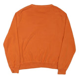 POLO RALPH LAUREN Mens Orange Plain Cotton Blend Pullover Crew Neck Jumper L