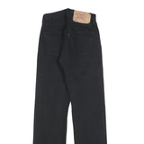 LEVI'S 501 Womens Jeans Black Regular Straight Denim Medium W26 L32 Classic Fit