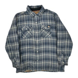 Dickies Checked Jacket - XL Blue Cotton